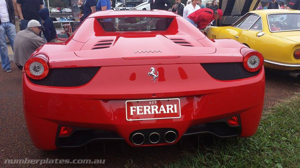 Ferrari Number Plate