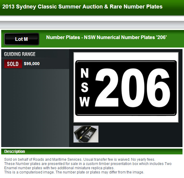 NSW 206 Auction Result