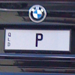Qld P number plate