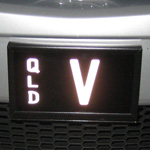 Qld V number plate