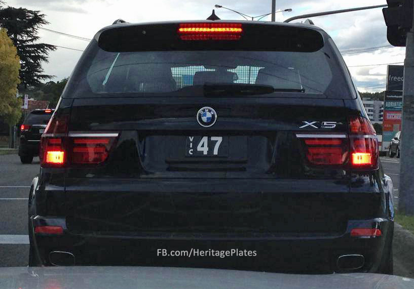 Vic 47 Plate BMW X5