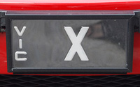 Single letter X number plate