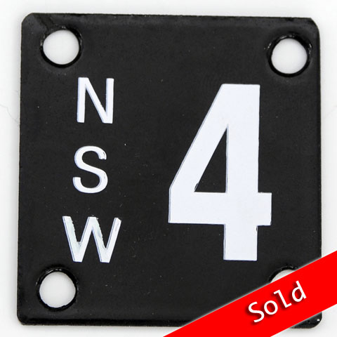 NSW 4 number plate