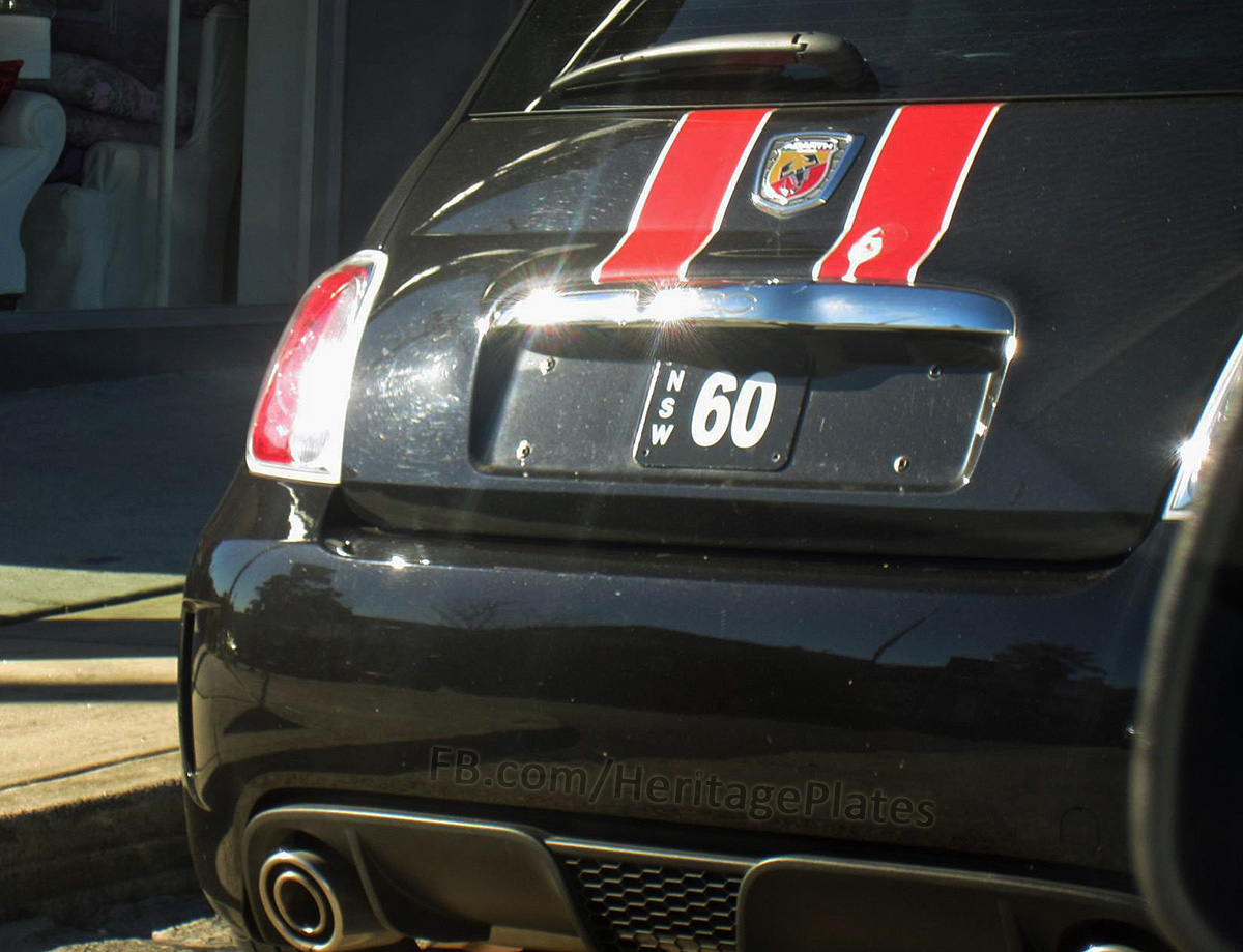 NSW 60 number plate