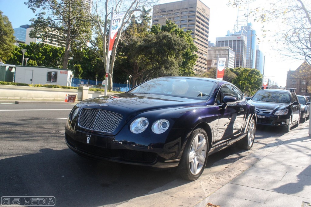 NSW '8' on a Bentley Continental GT.
