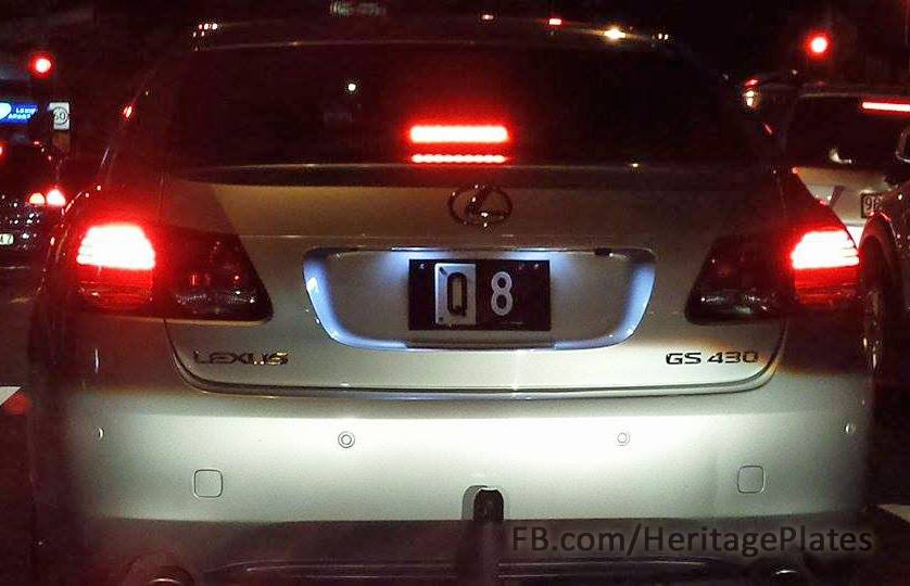 Q8 number plate