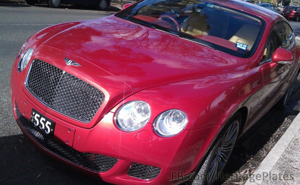 Vic '555' on a Bentley Continental GT