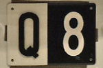 Q8 number plate