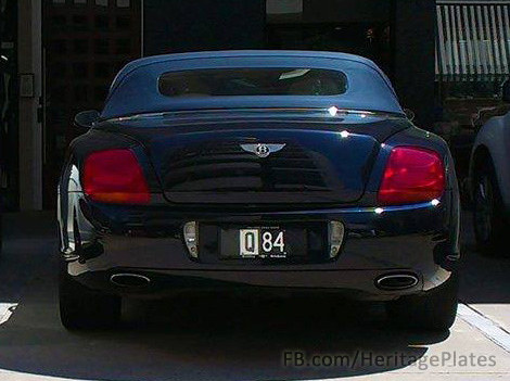 Q84 number plate