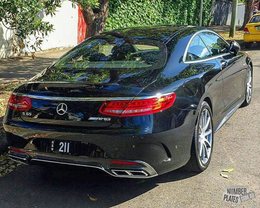 NSW '211' on a Mercedes S65 AMG.