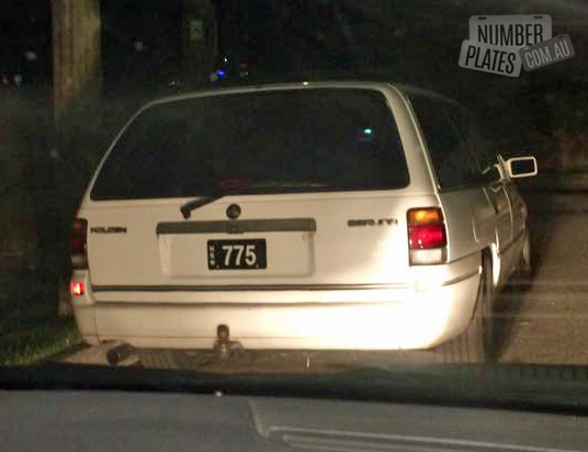 NSW '775' on a Holden Commodore.