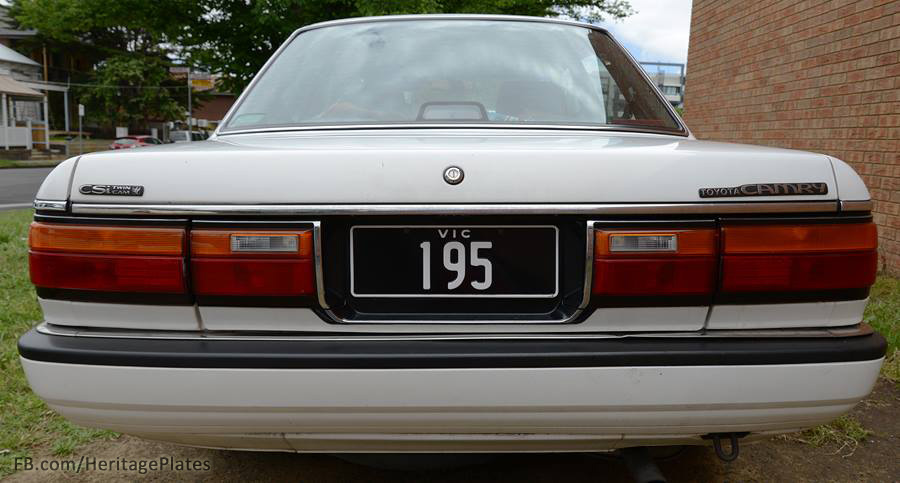 Vic 195 plate
