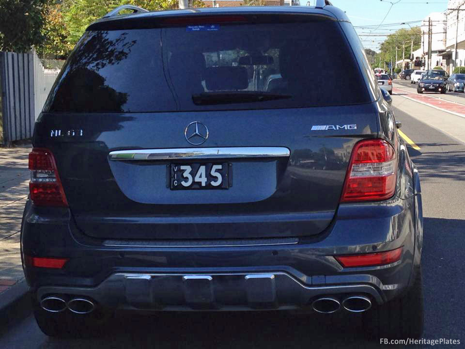 Vic 345 number plate