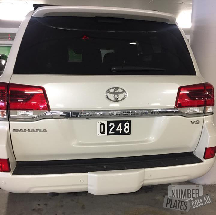 'Q248' on a Toyota Land Cruiser.