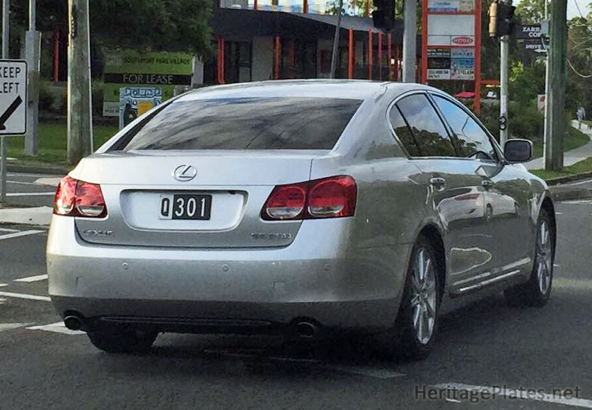 Q301 number plate
