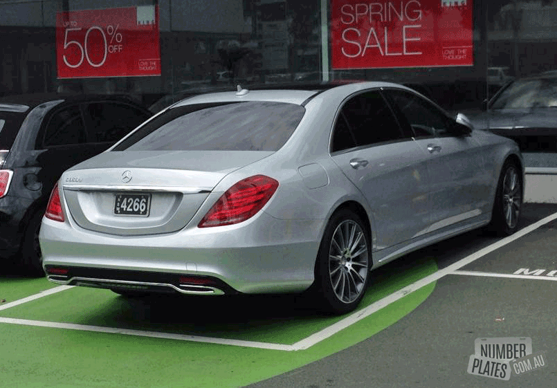 NSW '4266' on a Mercedes S350. 