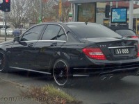 Vic '33-888' on a Mercedes C63 AMG.