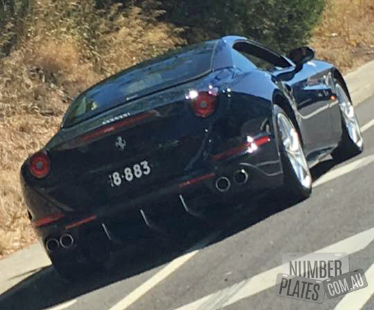 Vic '8883' on a Ferrari California.