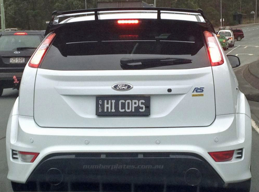 HICOPS number plate
