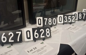 Number plate auction.