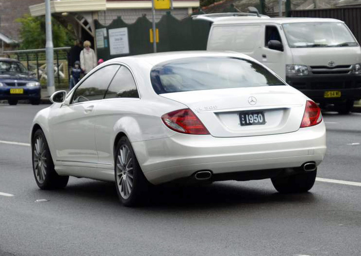 NSW '1950' on a Mercedes CL500.