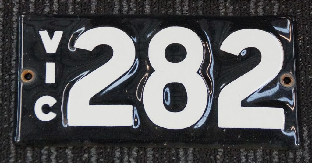 Vic 282 heritage plates