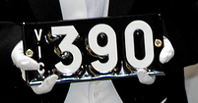 Vic 390 number plate