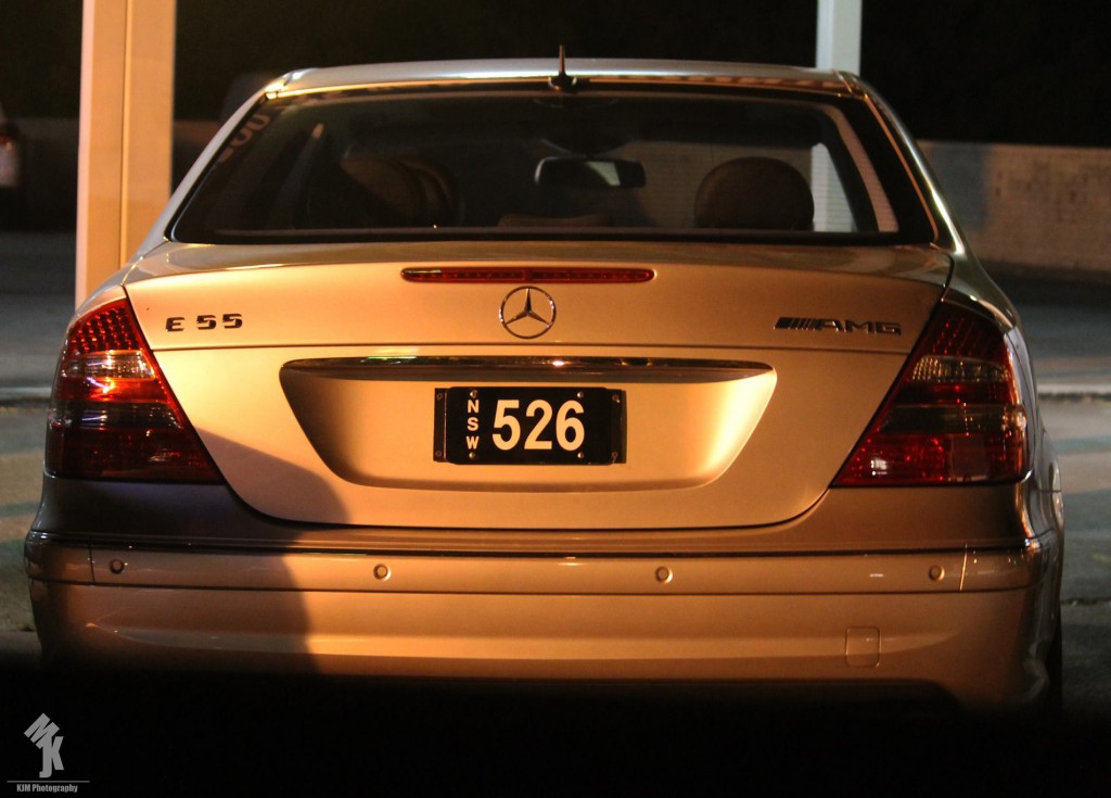 NSW '526' on a Mercedes AMG E55.