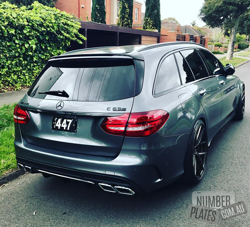 Vic '447' on a Mercedes AMG C63 S Estate.