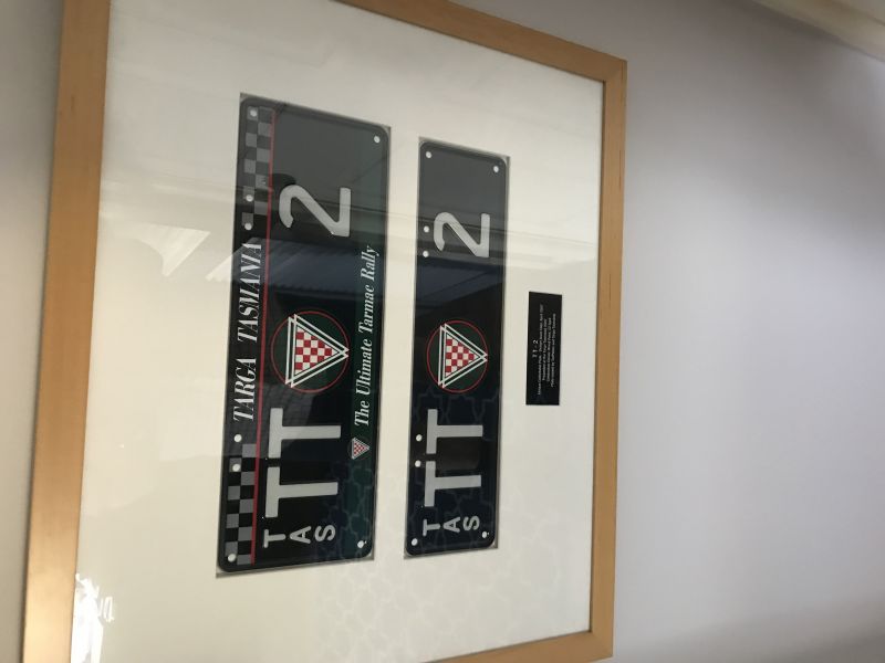 Targa Tasmania COMMEMORATIVE/Collectable number plates TT 2