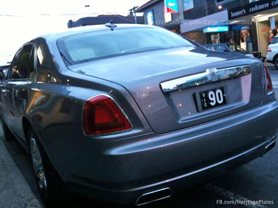 Victoria 90 Number Plate