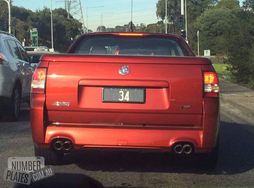 Vic '34' on a Holden SS Ute.