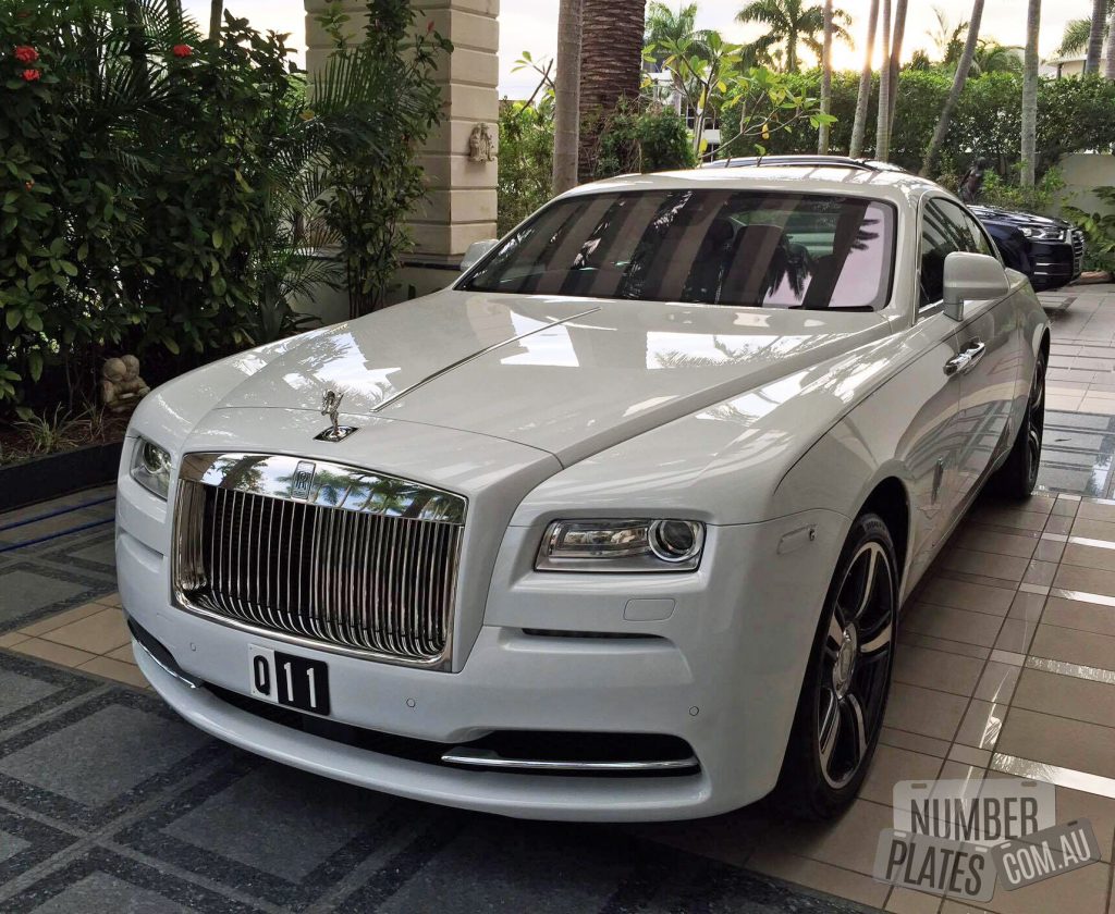 'Q11' on a Rolls Royce Wraith.
