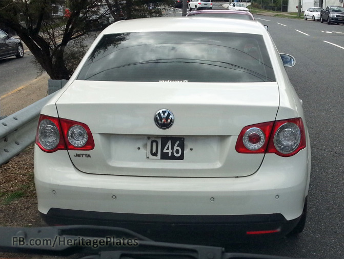 Q46 number plate