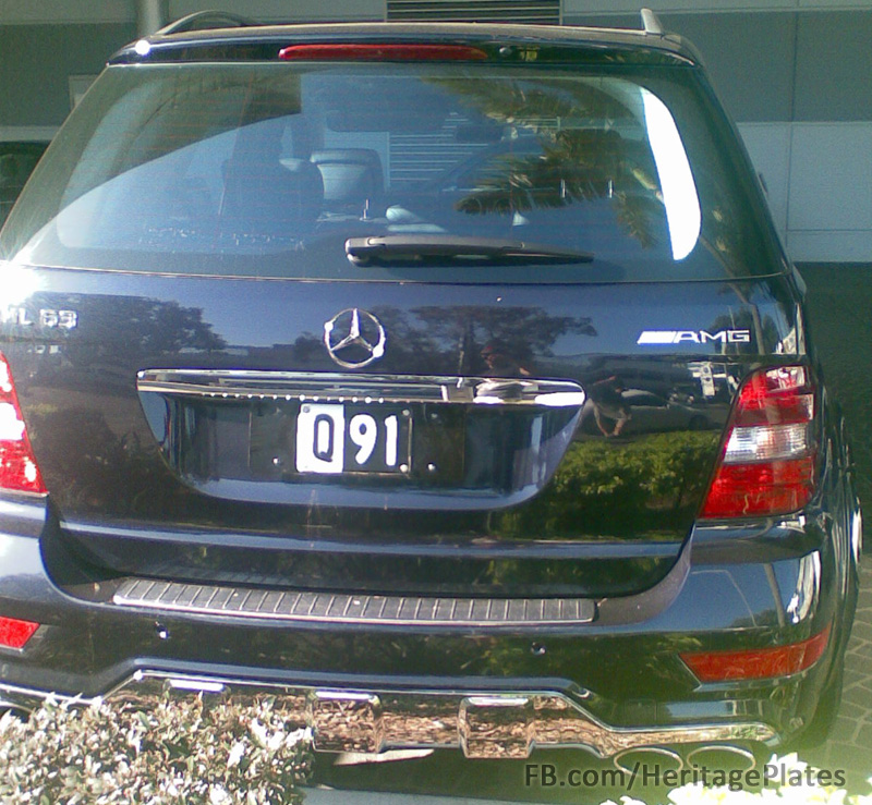 Q91 number plate