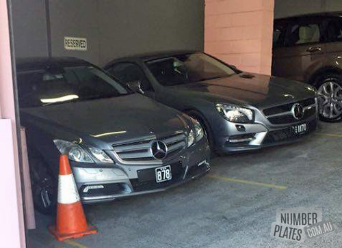 NSW '878' & '1170' on a Mercedes E350