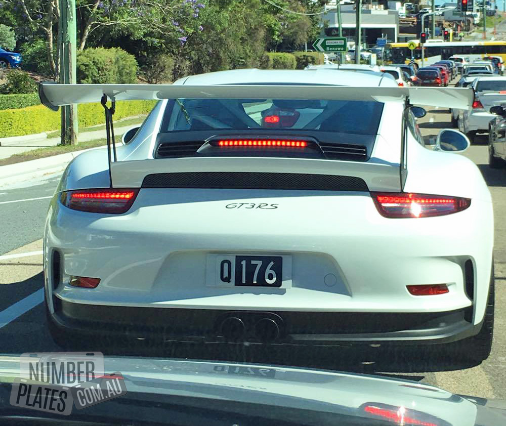 'Q176' on a Porsche 911 GT3 RS.