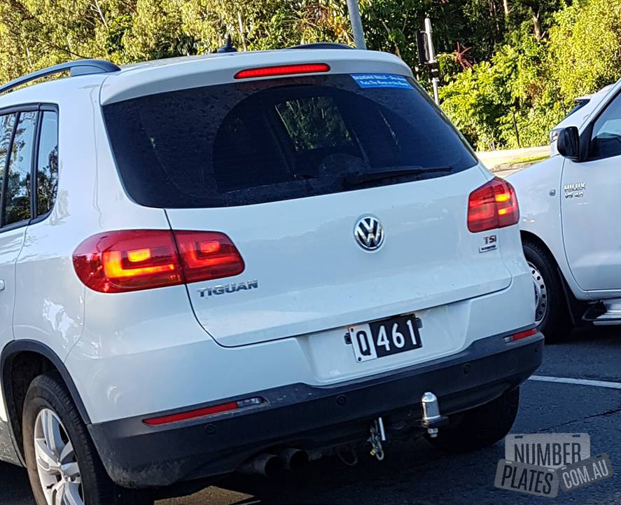 'Q461' on a Volkswagen Tiguan.
