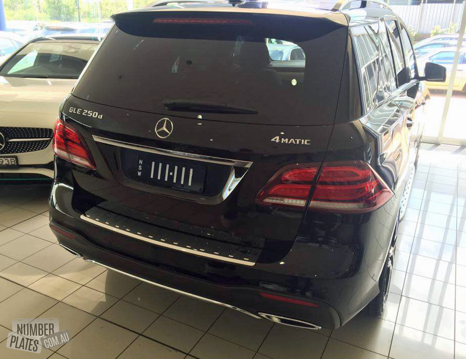 NSW '111111' on a Mercedes GLE250.