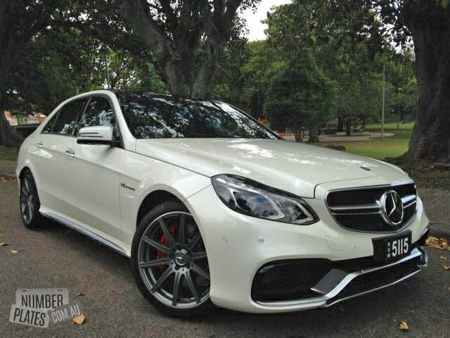NSW '5115' on a Mercedes E63 AMG.