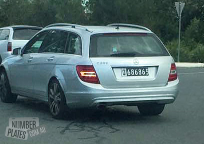 'Q686865' on a Mercedes C250.