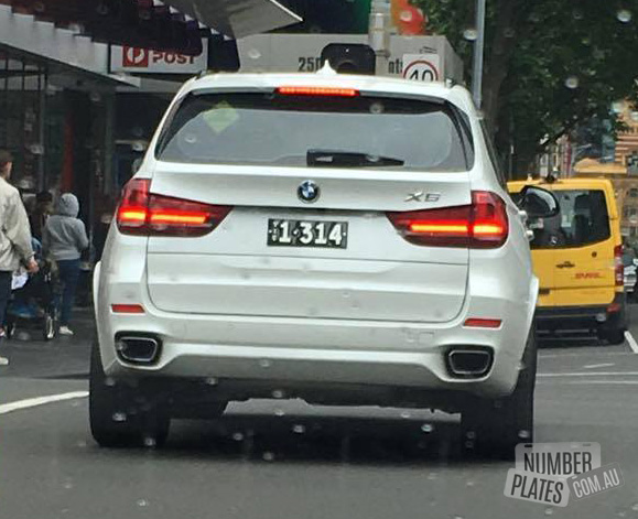 Vic '1-314' on a BMW X5.