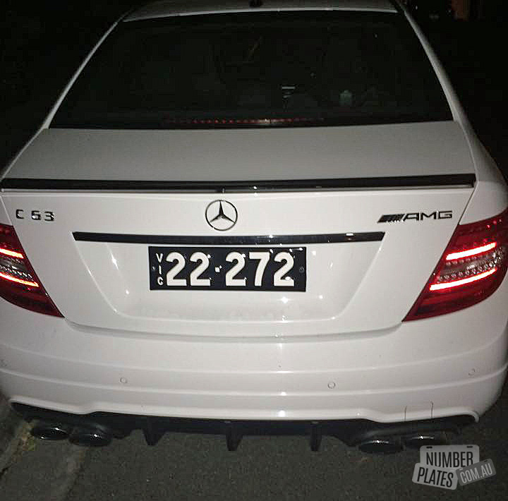Vic '22-272' on a Mercedes C63 AMG.
