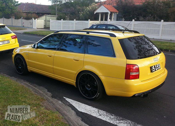 Vic '5-155' on an Audi.