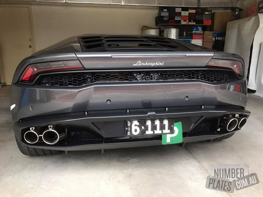 Vic '6-111' on a Lamborghini Huracan.