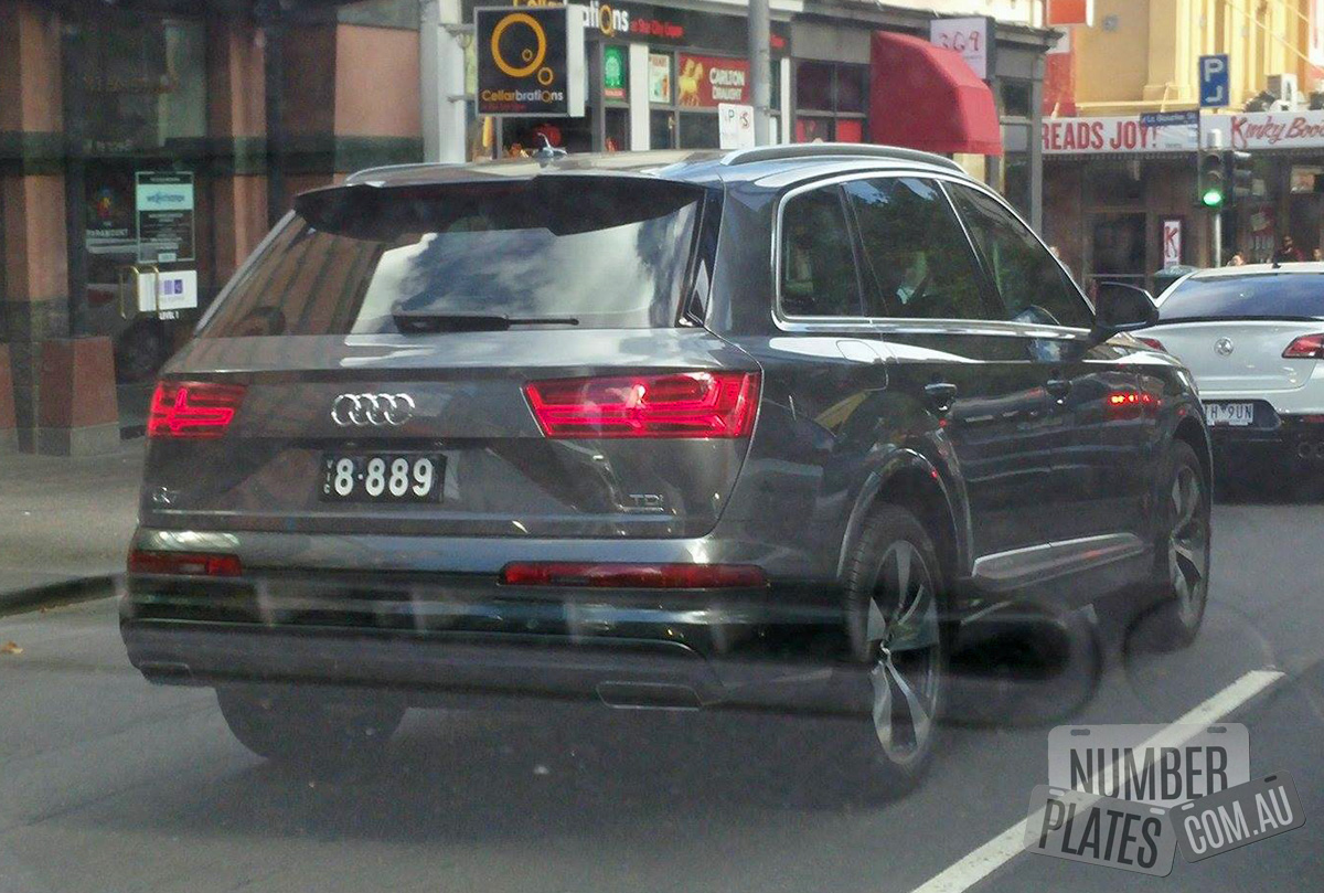 Vic '8889' on an Audi Q7
