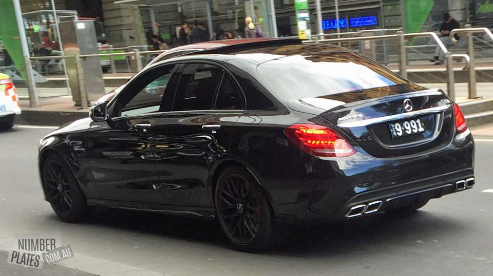 Vic '9-991' on a Mercedes C63 AMG. 