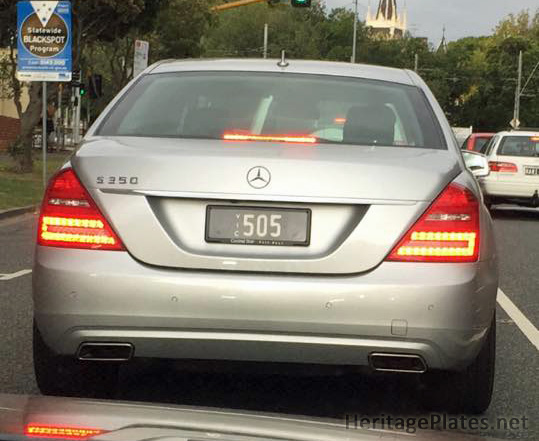 Vic 505 heritage number plates.