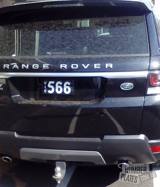 Vic '566' on a Range Rover Sport.