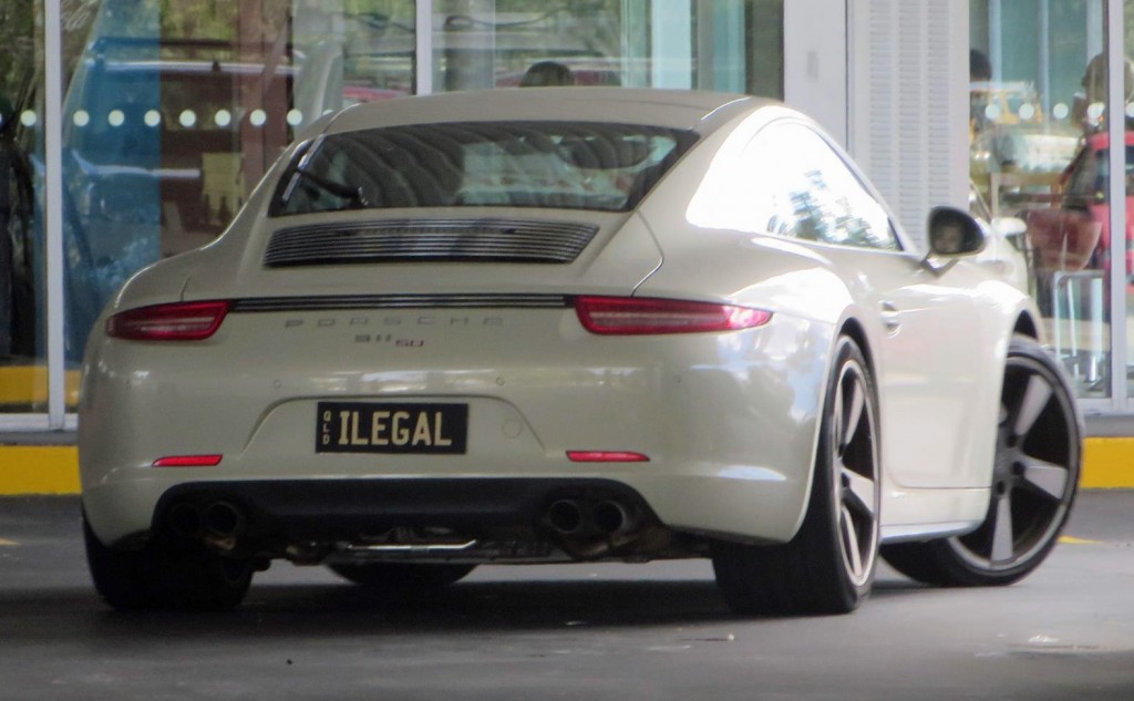 PERSONALISED REGO "NEIN-11"  VIC FOR PORSCHE 911 PLATES